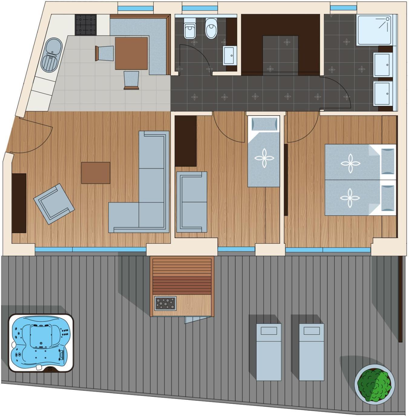 Apartments Aois 4 Elements Suits La Valle Exteriör bild